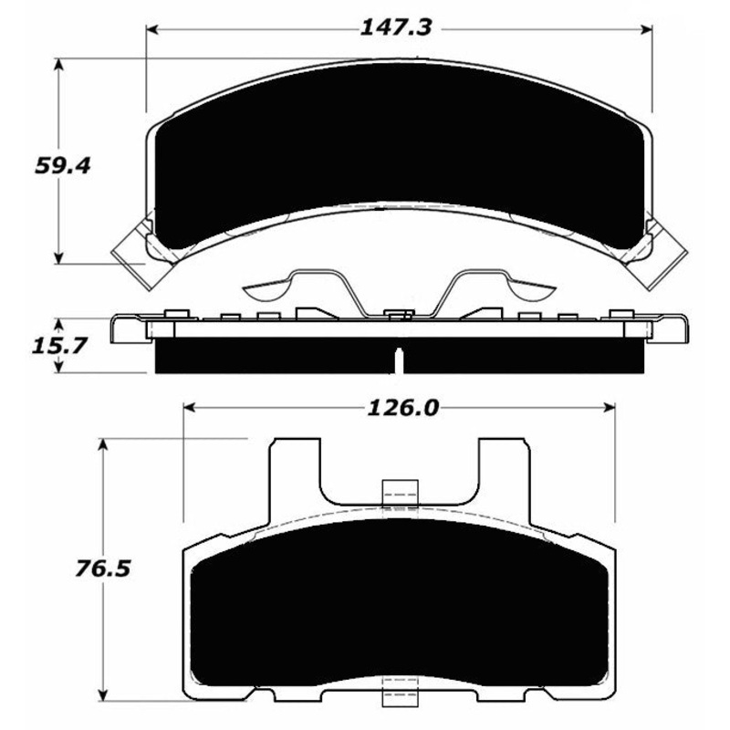 Porterfield Brake Pads for 1988 GMC K1500 4WD 10″ R/Shoe Std Cab HD Ch