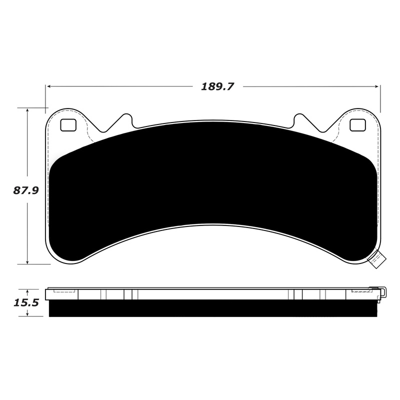 Porterfield Brake Pads for 2016 GMC Yukon 2WD w/6 Piston BBK