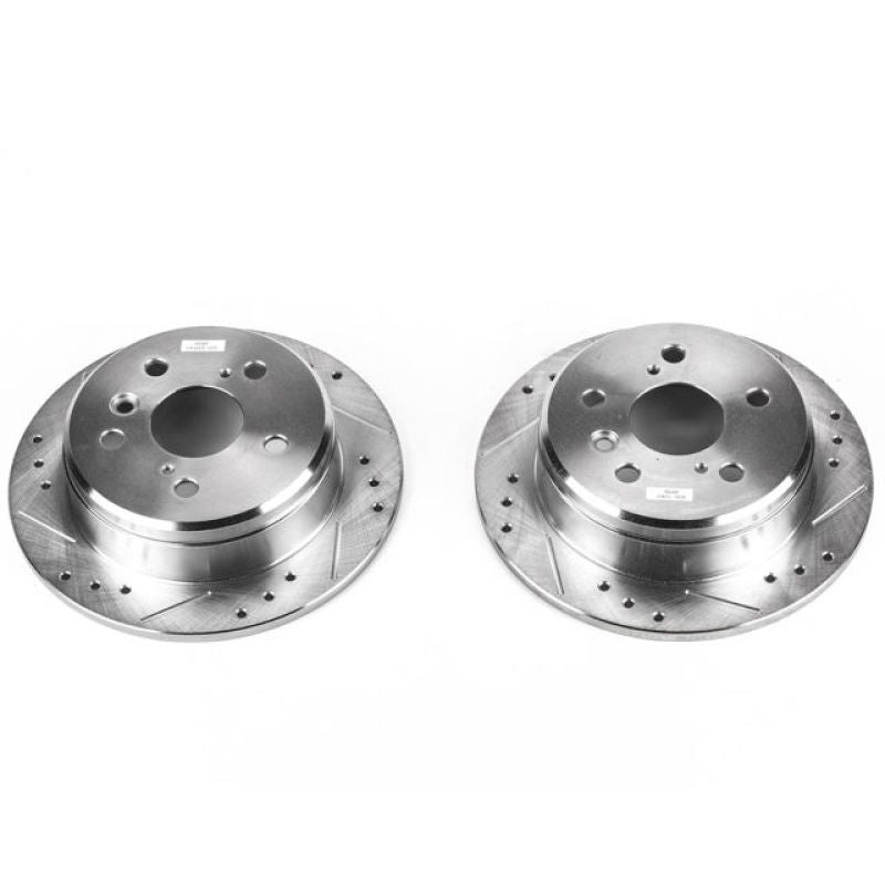 Power Stop 97-01 Lexus ES300 Rear Evolution Drilled & Slotted Rotors – Pair
