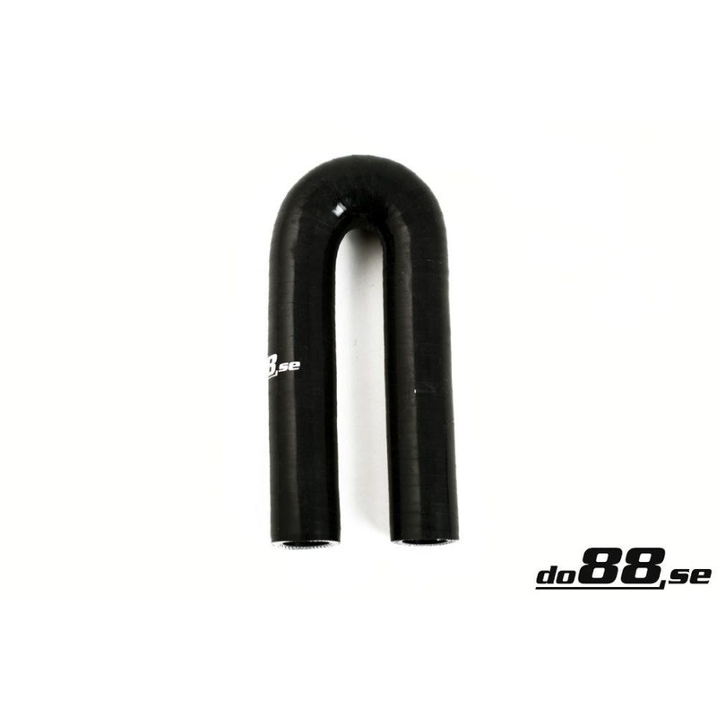 Silicone Hose Black 180 degree 0,625” (16mm)
