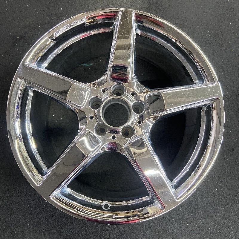 19″ MERCEDES CLS-CLASS 12 218 Type; CLS550 AWD 19×9.5 5 spoke natural finish AMG Original OEM Wheel Rim