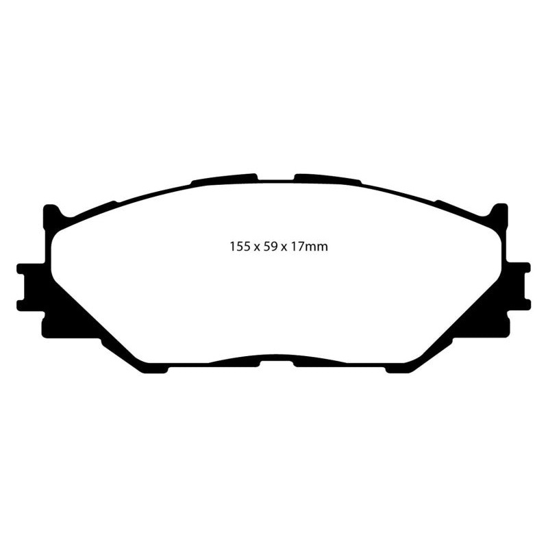 EBC 06-08 Lexus IS250 2.5 Yellowstuff Front Brake Pads