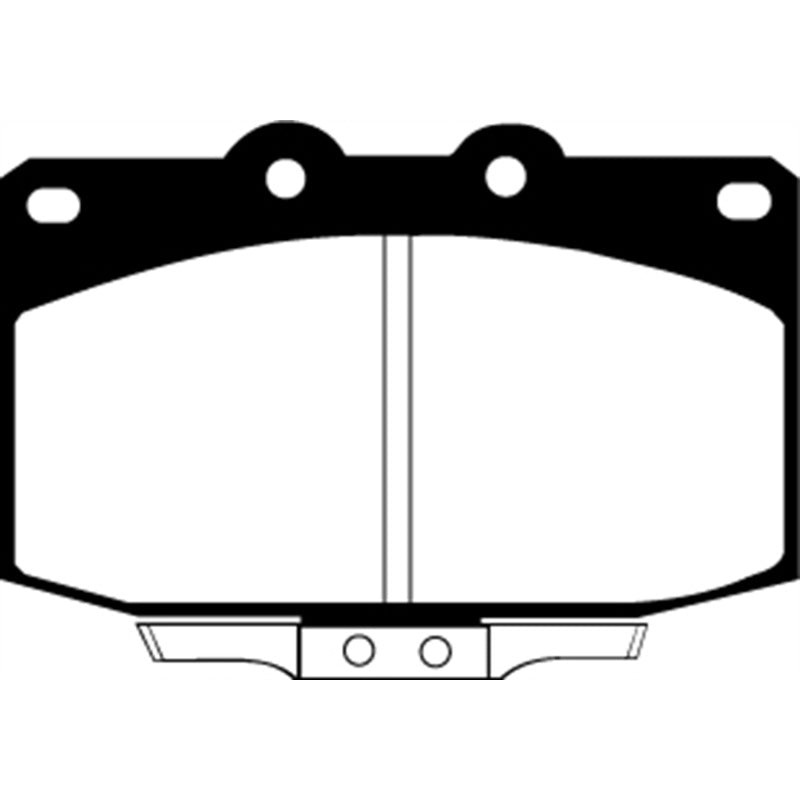 EBC 86-89 Mazda RX7 2.4 (1.3 Rotary)(Vented Rear Rotors) Yellowstuff Front Brake Pads