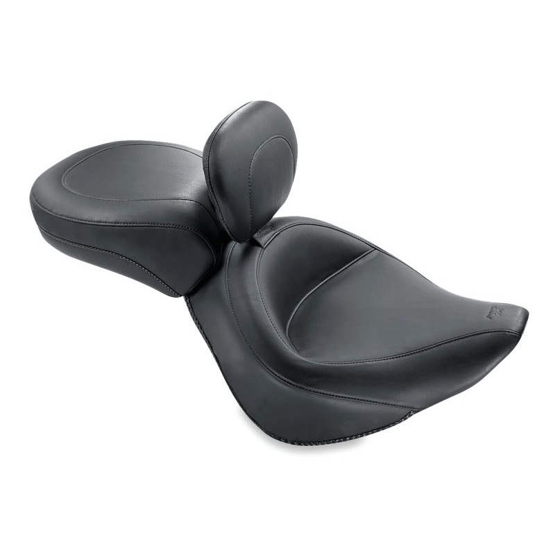 Mustang 00-15 Harley Softail Standard Rear Tire Wide Touring Recessed Passenger Seat – Black