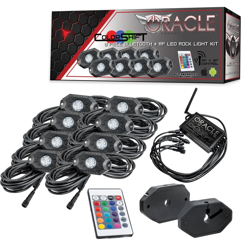 Oracle Bluetooth + RF Underbody Rock Light Kit – 8 PCS – ColorSHIFT SEE WARRANTY