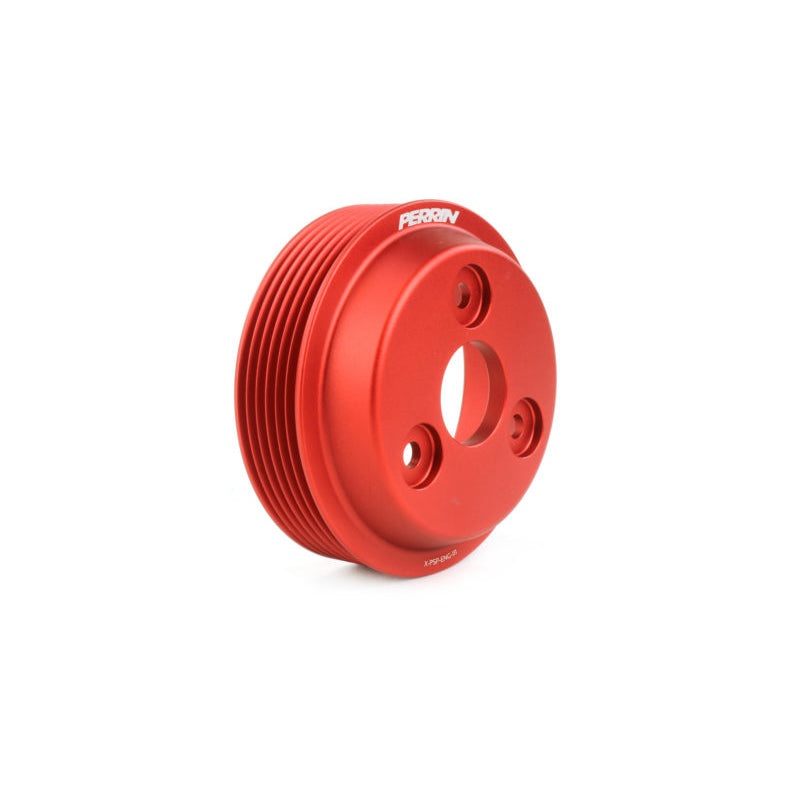 Perrin Water Pump Pulley Red – 2015-2021 WRX / 2014-2018 FXT / 2017-2021 Impreza / 2018-20 Crosstrek
