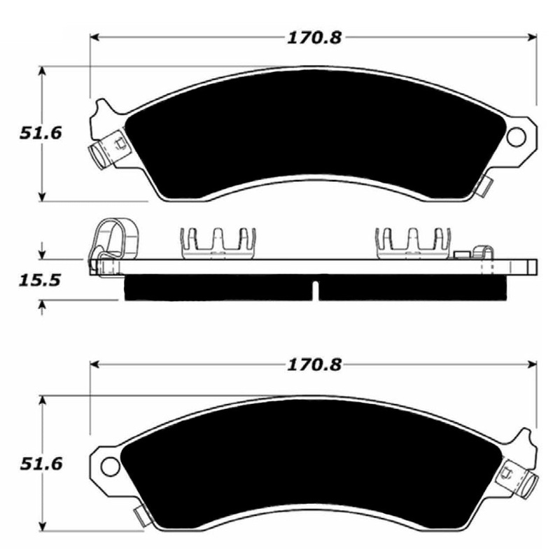 Porterfield Brake Pads for 1988 CHEVROLET CORVETTE