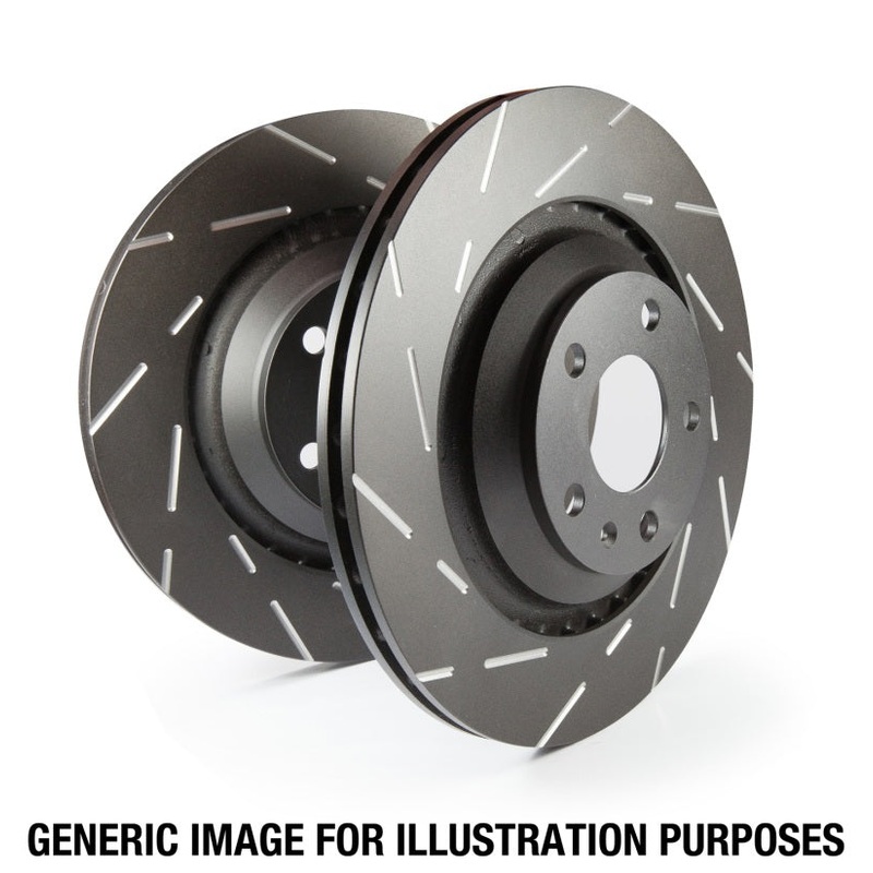 EBC 13-14 Ford Mustang 5.8 Supercharged (GT500) Shelby USR Slotted Rear Rotors