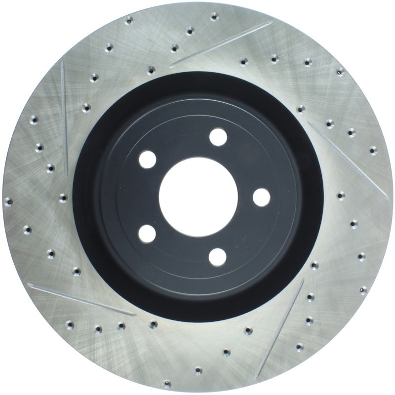 StopTech Slotted & Drilled Sport Brake Rotor – 2015 Ford Mustang GT – Front Right