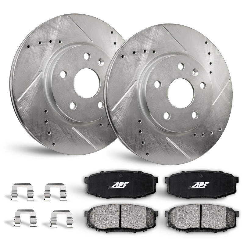APF Front Brake Kit Rotors and Pads for Ford Mustang GT+Shelby 05-10