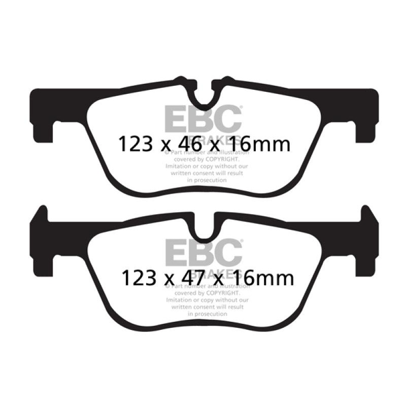 EBC 14+ BMW 228 Coupe 2.0 Turbo ATE calipers Ultimax2 Rear Brake Pads