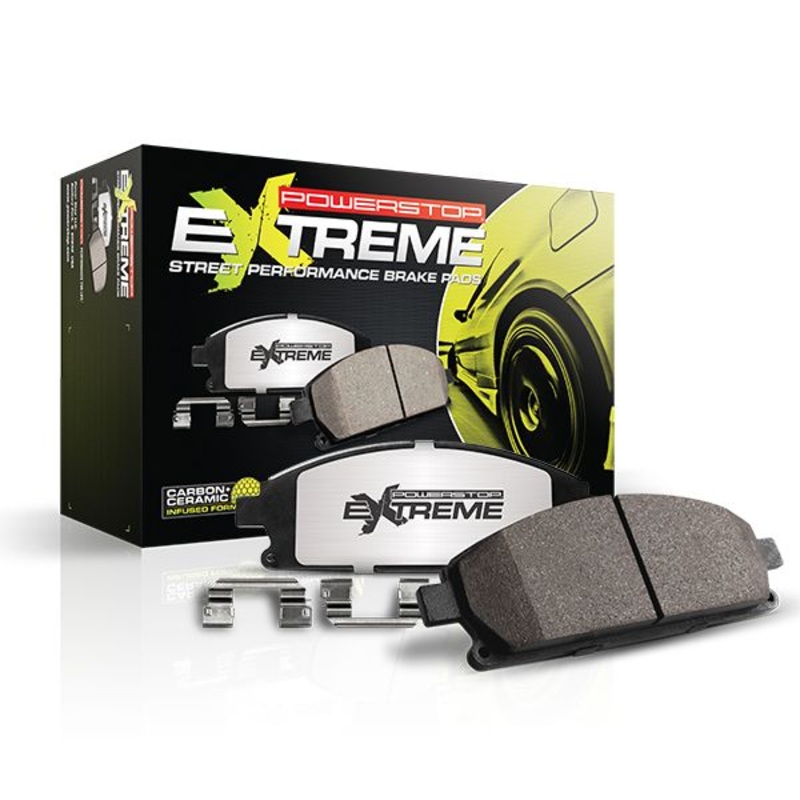 Power Stop Front Z26 Extreme Street Brake Pads w/Hardware | 2013-2014 Ford Mustang (Z26-1365)