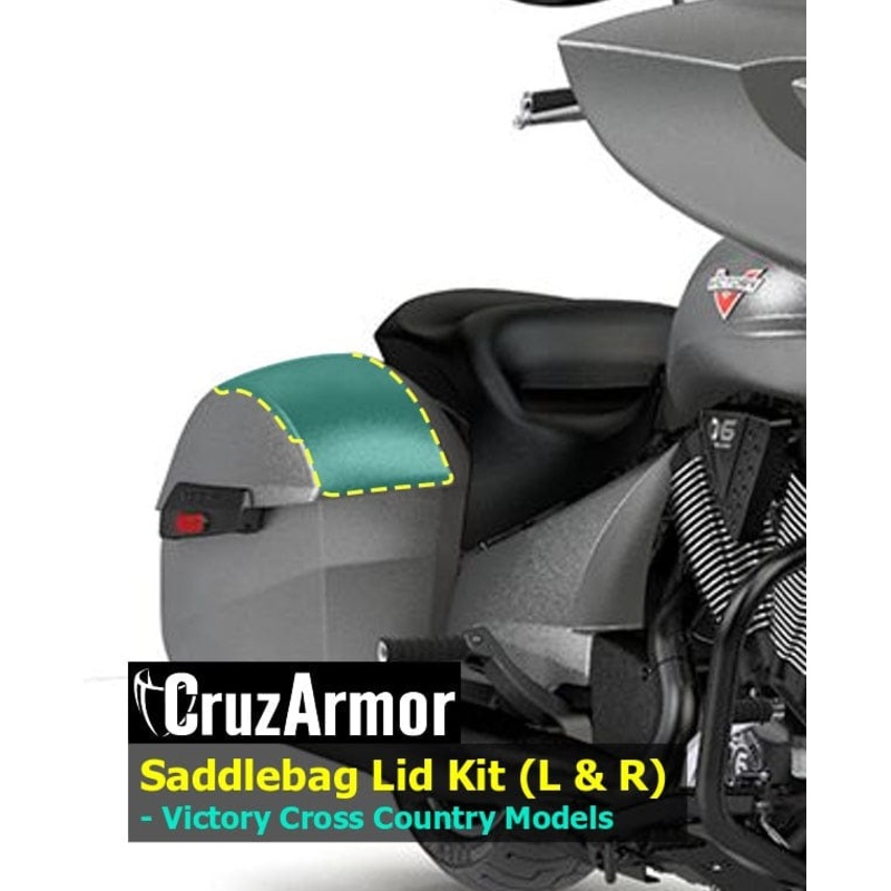 Saddlebag Lid Protection Kit DIY for Victory Cross Bikes by CruzArmor