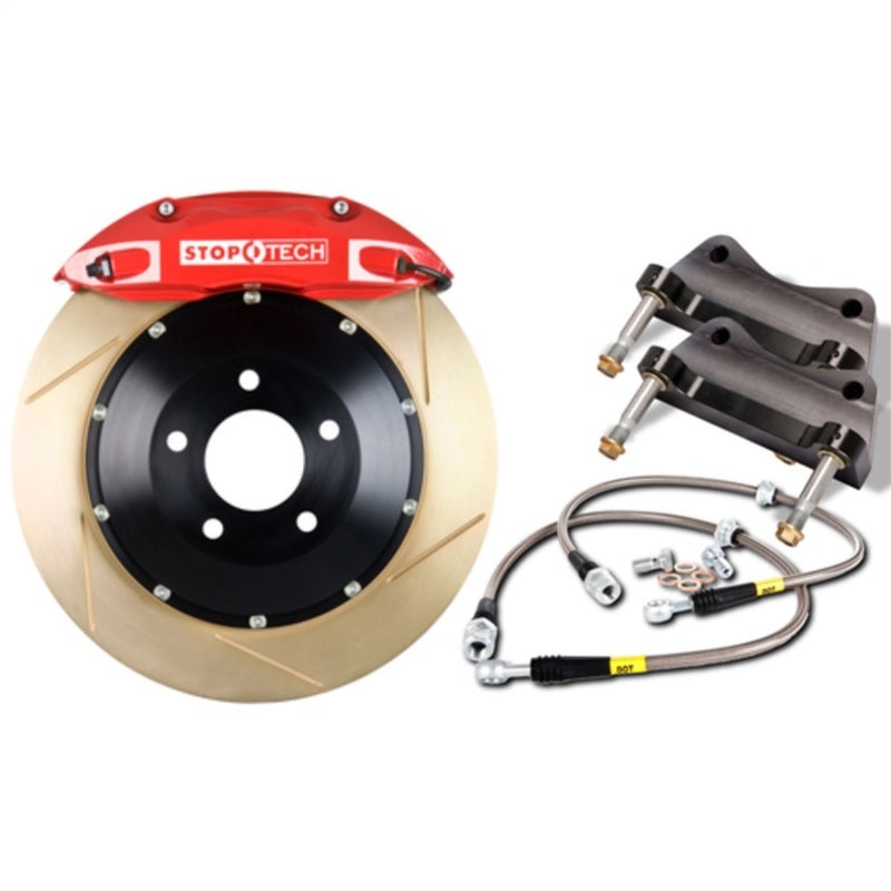 StopTech BBK 01-06 BMW M3 (E46) Rear ST-40 Blue Caliper Drilled 355x32mm Rotors
