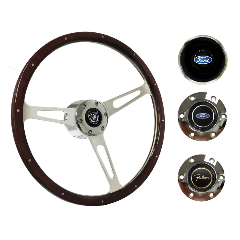1970 Ford Falcon Steering Wheel Kit | Deluxe Espresso Wood | ST3553A