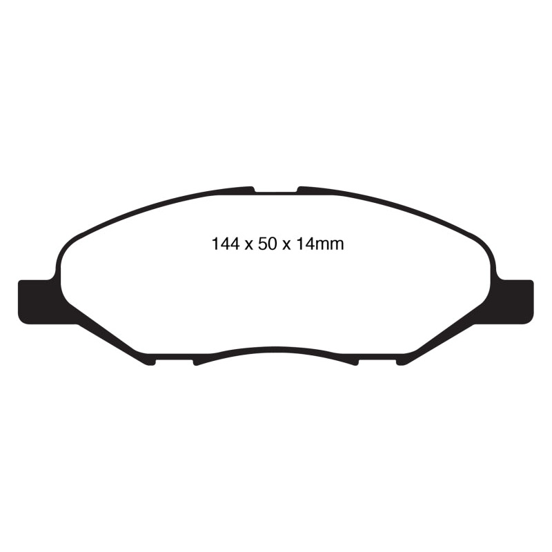 EBC 09-11 Nissan Versa 1.6 Greenstuff Front Brake Pads