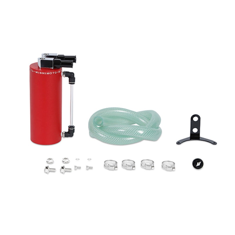 Mishimoto Small Aluminum Oil Catch Can – Wrinkle Red