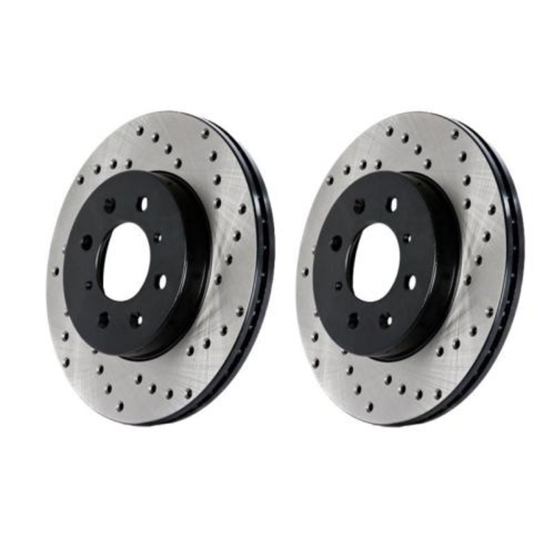 StopTech Cyro Drilled Sport Brake Rotor Front Right 13+ Honda Accord