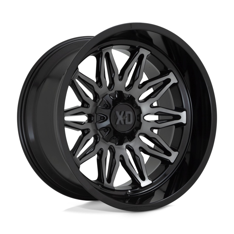XD Wheels XD859 Gunner 20″ 5×127/5×139.7 Gloss Black Machined With Gray Tint