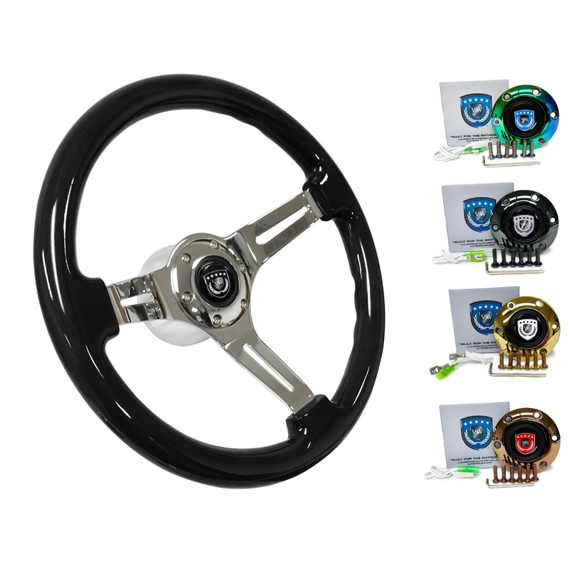 1993-06 Nissan Altima Steering Wheel Kit | Black Ash Wood | ST3072