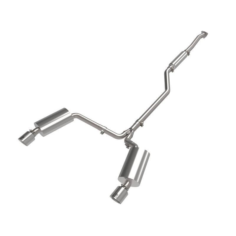 aFe 09-14 Acura TSX L4 2.4L Takeda 2-1/2in to 2-1/4in 304 SS Cat-Back Exhaust System w/Polished Tips
