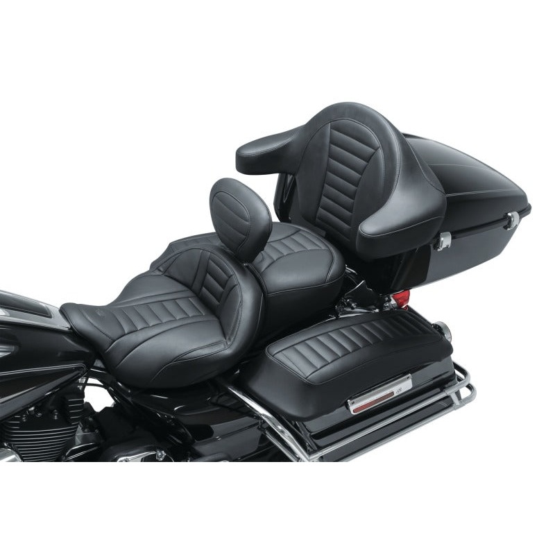 Mustang 08-21 Harley Electra Glide Std, Rd Glide ,Rd King, Str Glide Driver Backrest Deluxe – Black