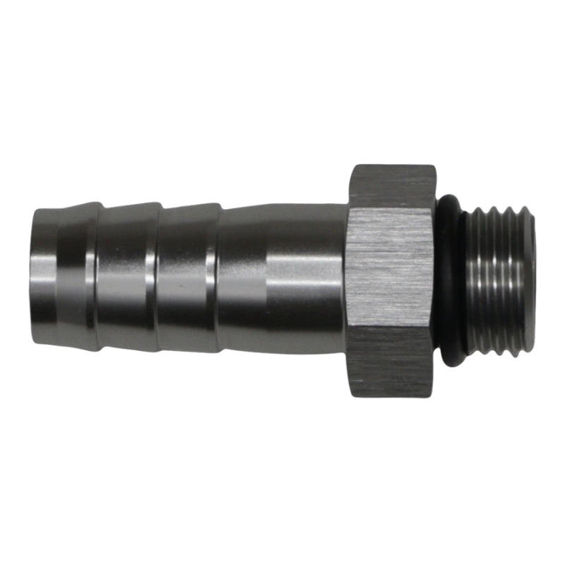 DeatschWerks 6AN ORB Male to 1/2in Male Triple Barb Fitting (Incl O-Ring) – Anodized DW Titanium