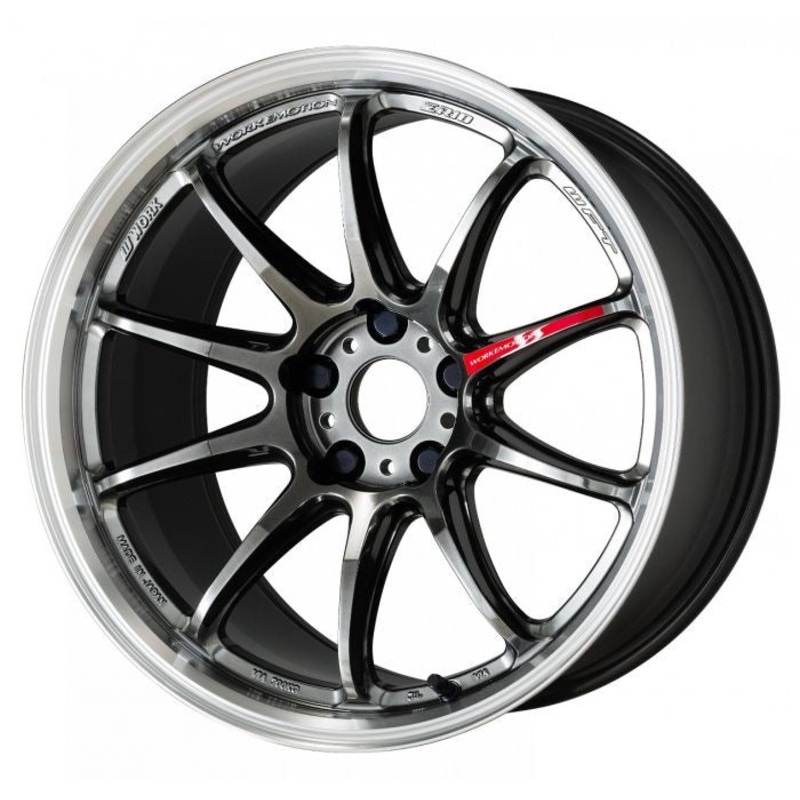 WORK Emotion ZR10 18×9.5 +38mm 5×114.3 Glim Black Diamond Rim Cut – Universal