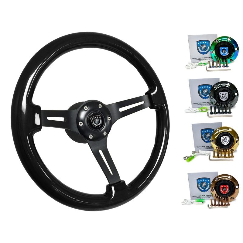 1989-04 Nissan GTR (R32) Steering Wheel Kit | Black Ash Wood | ST3073