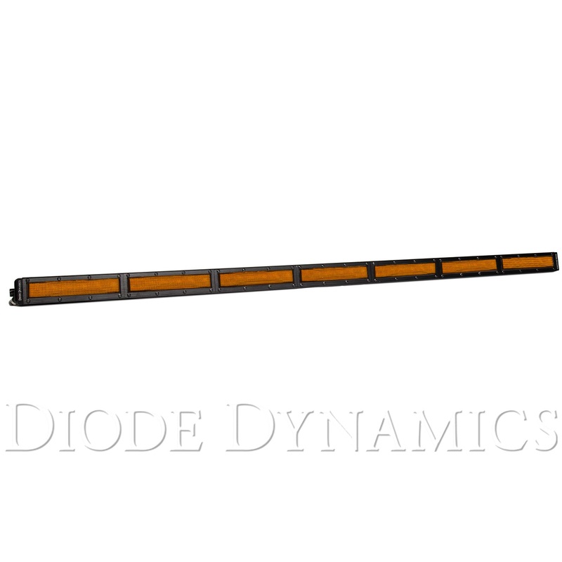 42 Inch LED Light Bar  Single Row Straight Amber Flood Each Stage Series Diode Dynamics