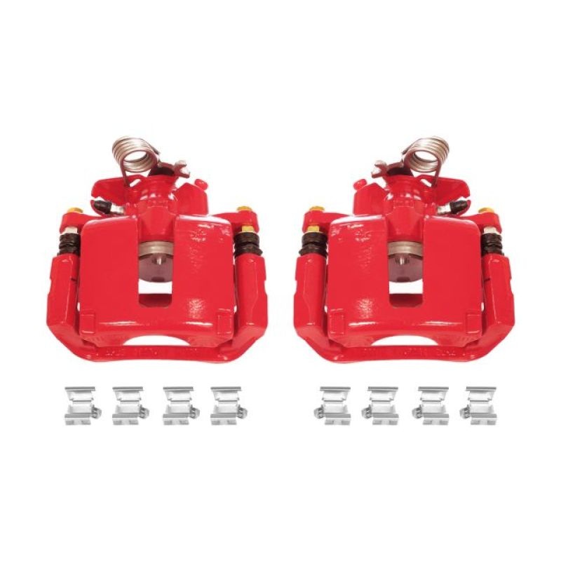 Power Stop 13-17 Ford Explorer Rear Red Calipers w/Brackets – Pair