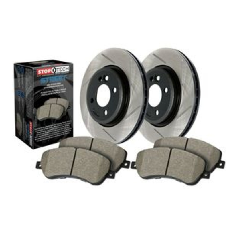 StopTech 06-09 Honda Civic Coupe Si / 07-09 Civic Sedan Si 2.0L Rear Slotted Sport Brake Kit