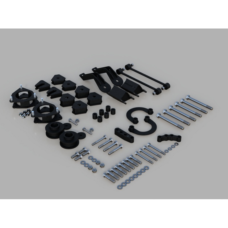 Traxda Lift Kit 2020-2024 Toyota RAV4 PRIME & Hybrid (2″ Front 2″ Rear) with subframe drops