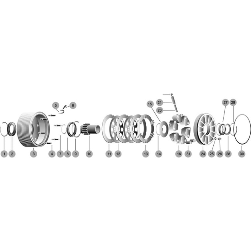 (4) 2-019-3 SMC Axle Clutch Stud