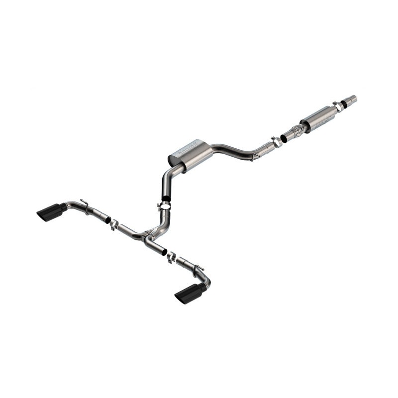 Borla 22-23 Volkswagen Golf GTI 2.0L AT/MT 3inch S-Type Cat-Back Exhaust – 4in Black Chrome Tips