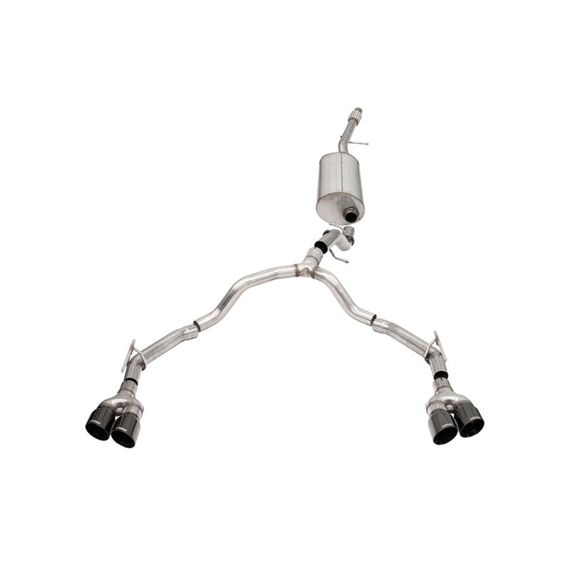 Corsa 2021-2025 Suburban / Yukon XL 5.3L 4WD Dual Rear 3in – 2.75in Sport Cat-Back DW 4in BlackTips