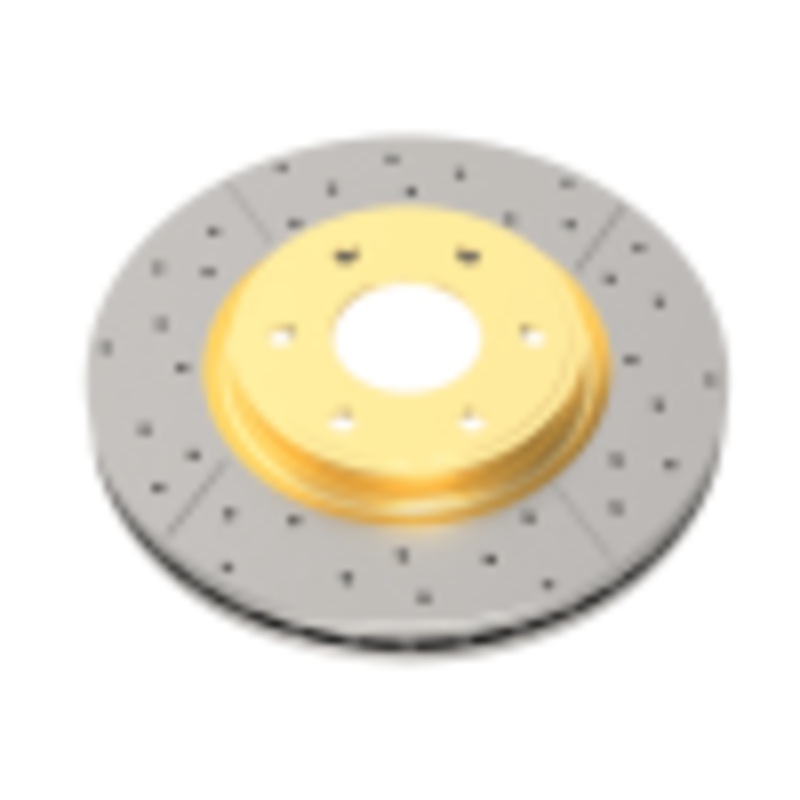 DBA 00-06 BMW 330Ci Rear Street Drilled & Slotted Rotor