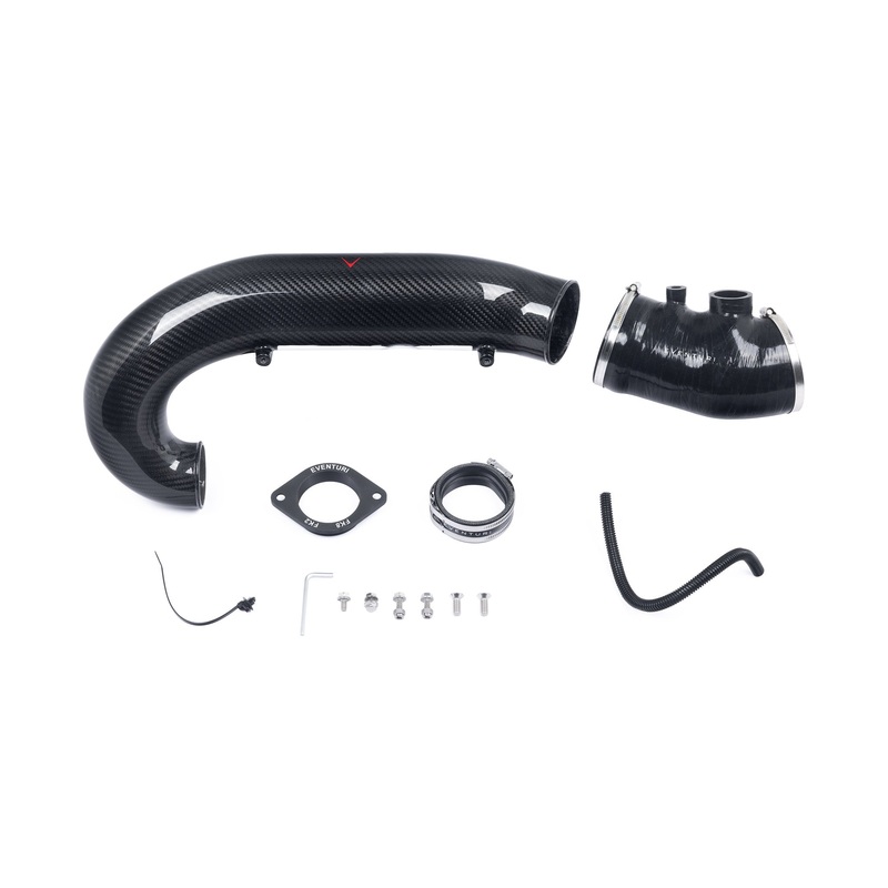 Eventuri Black Carbon Charge Pipe | 2017-2021 Honda Civic Type-R (EVE-FK8V3-CF-CHG)
