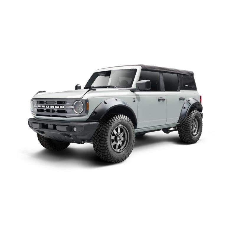 Bushwacker 2021+ Ford Bronco 4-Door Pocket Style Flares 4pc – Black