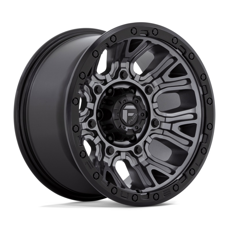 Fuel Wheels D825 Traction 17″ 6×139.7 Matte Gunmetal With Black Ring