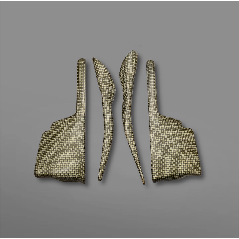 HGK Racing – F22 Rear Fenders (Anti-Smoke Inserts) Set [Carbon Kevlar]