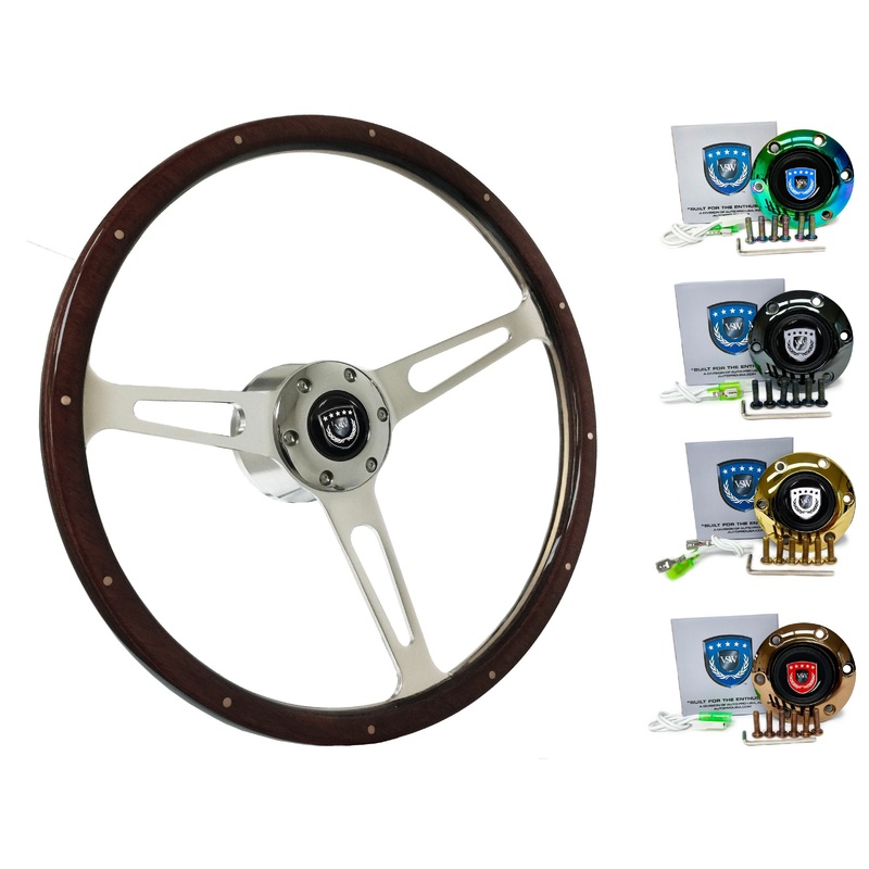 Hyundai Accent Steering Wheel Kit | Deluxe Espresso Wood | ST3553A
