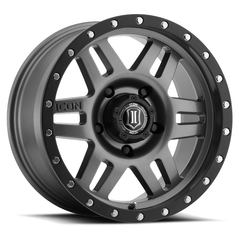 ICON Alloys Six Speed 17″ 6×139.7 Gun Metal