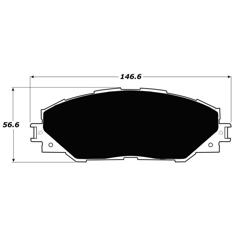Porterfield Brake Pads for 2017 TOYOTA RAV4 w/ 296mm Front Disc