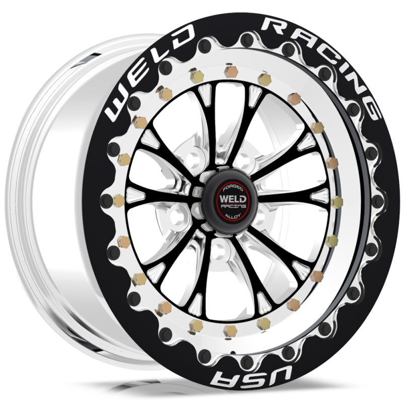 Weld Vitesse 15×8 / 5×4.5 BP / 5.5in. BS Black Wheel – Black Single Beadlock MT