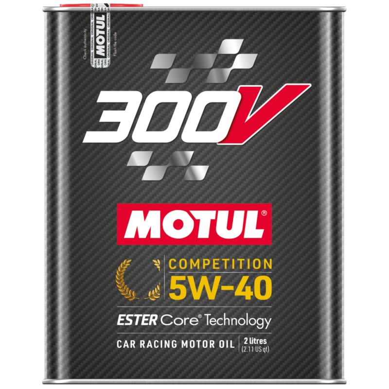 Motul 2L Synthetic-ester Racing Oil 300V COMPETITION 5W40 10x2L