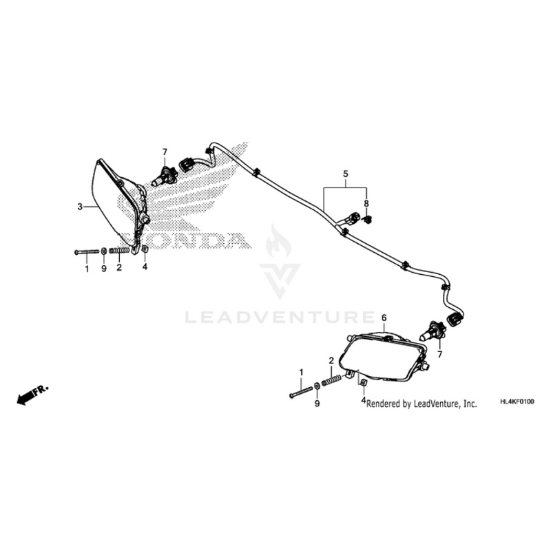 Nut, Beam Adjusting by Honda