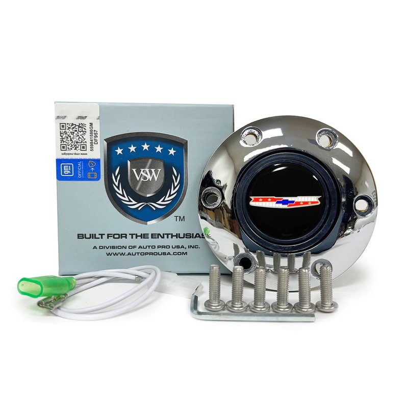 VSW S6 | Classic Chevy Emblem, 1954-60 | Chrome Horn Button | STE1037CHR