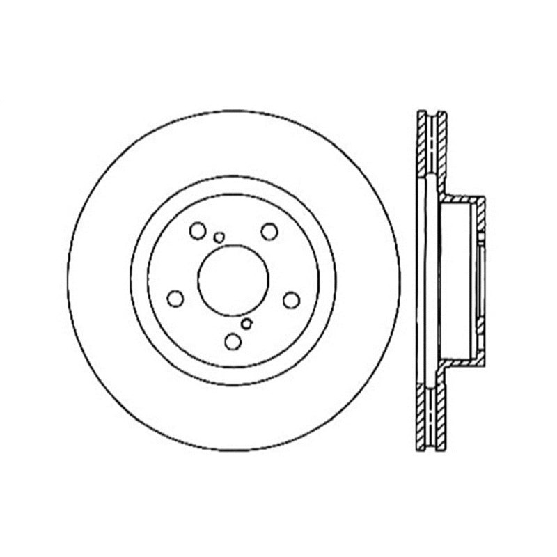 StopTech 05-10 Subaru Legacy / 10 Outback Drilled Right Front Rotor