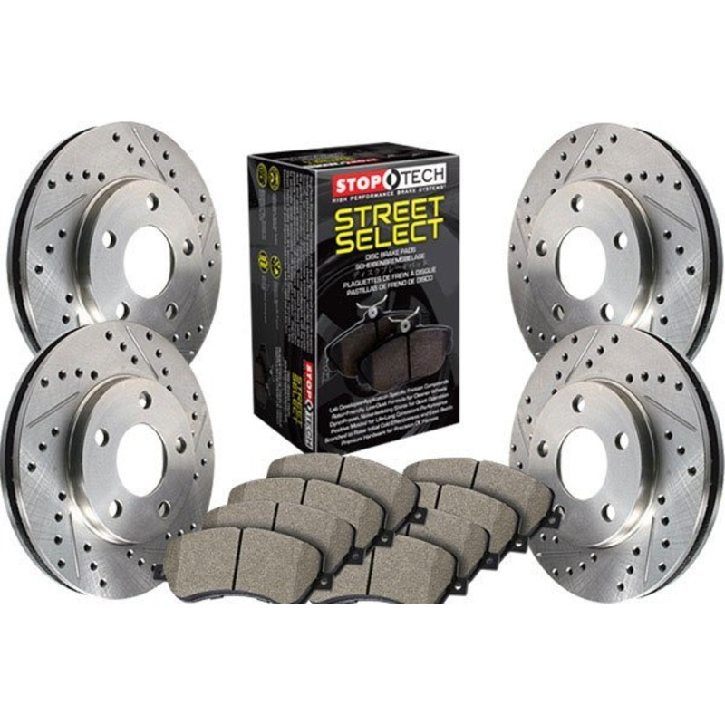 StopTech 07-08 BMW E90/E91/E92/E93 328 Slotted Sport Brake Kit